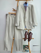 Traje Armani Collezioni de Lino y Seda para Hombre Beige - Nina BAZART