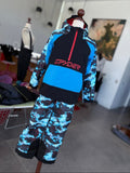Conjunto de esquí Spyder azul y negro, talla 14