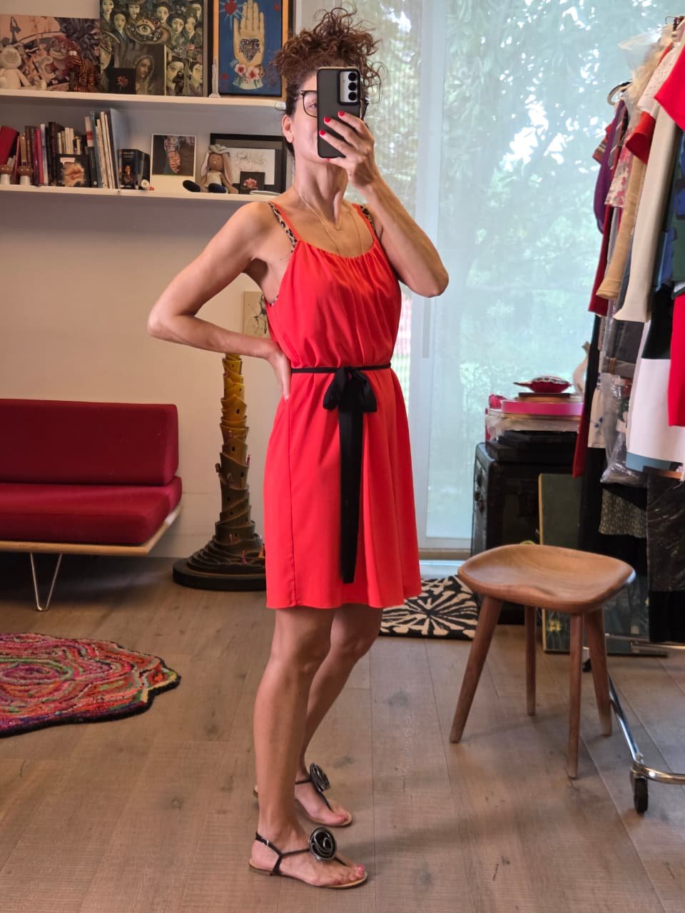 Vestido Alice + Olivia Color Coral - Nina BAZART
