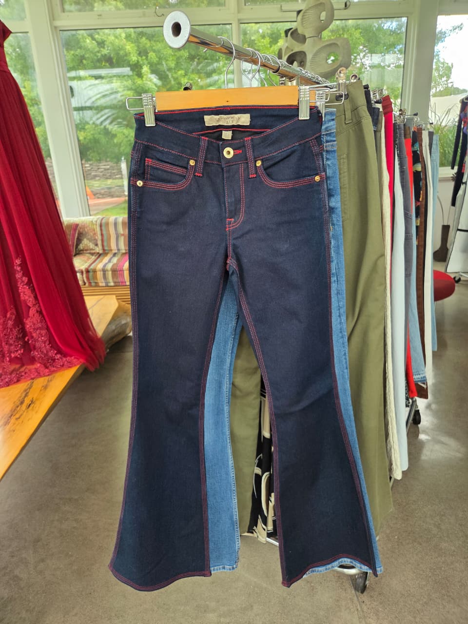 Jeans Bootcut tiro corto-BURBERRY
