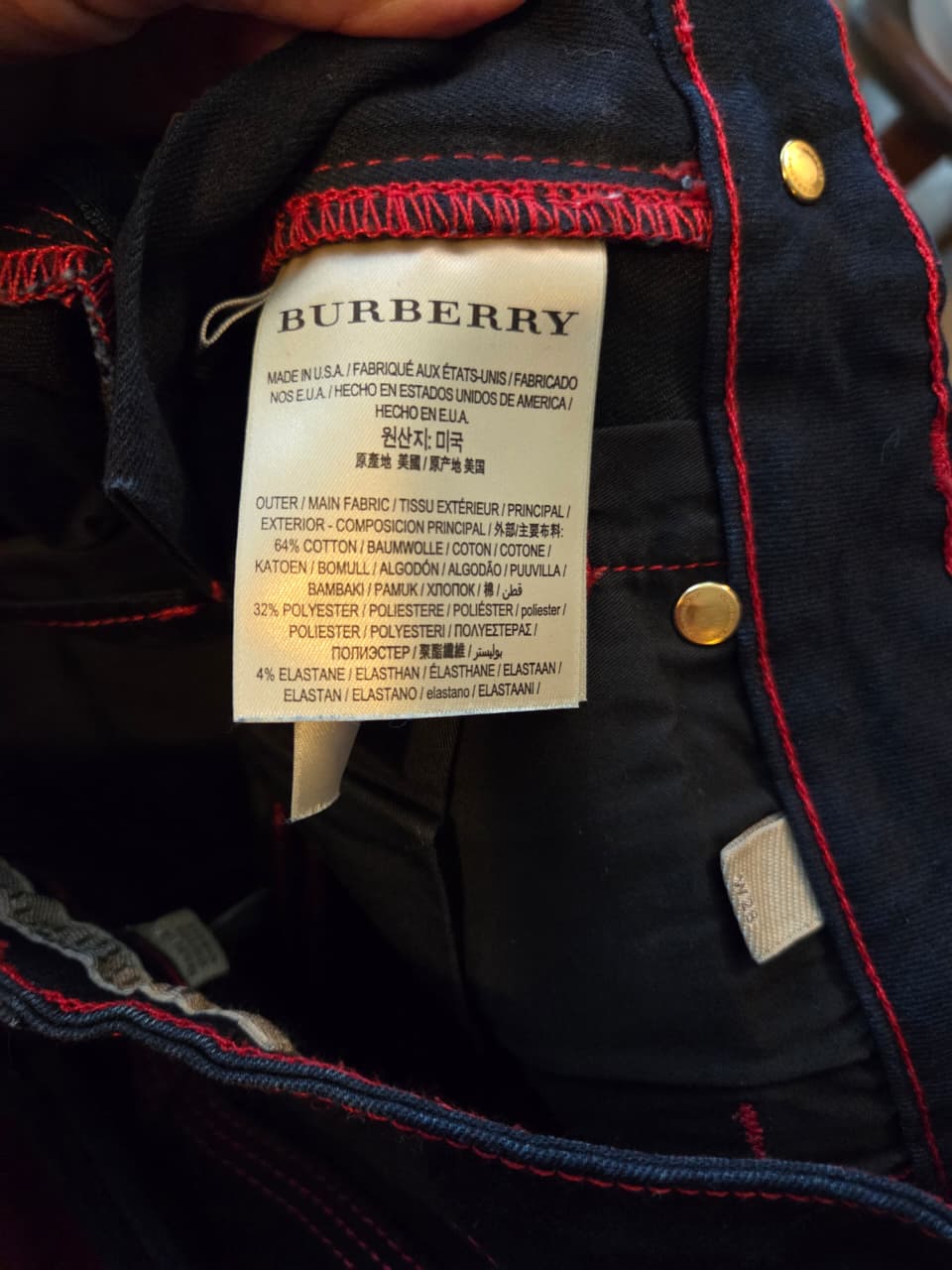 Jeans Bootcut tiro corto-BURBERRY
