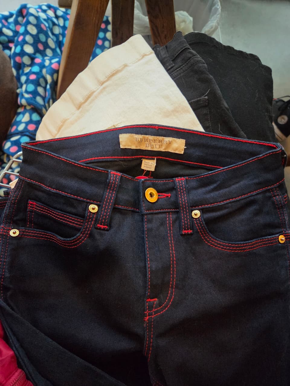 Jeans Bootcut tiro corto-BURBERRY