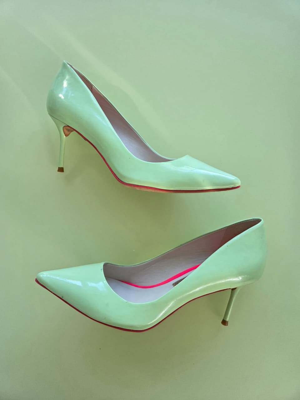 Zapatillas de charol verde neon-SOPHIA WEBSTER