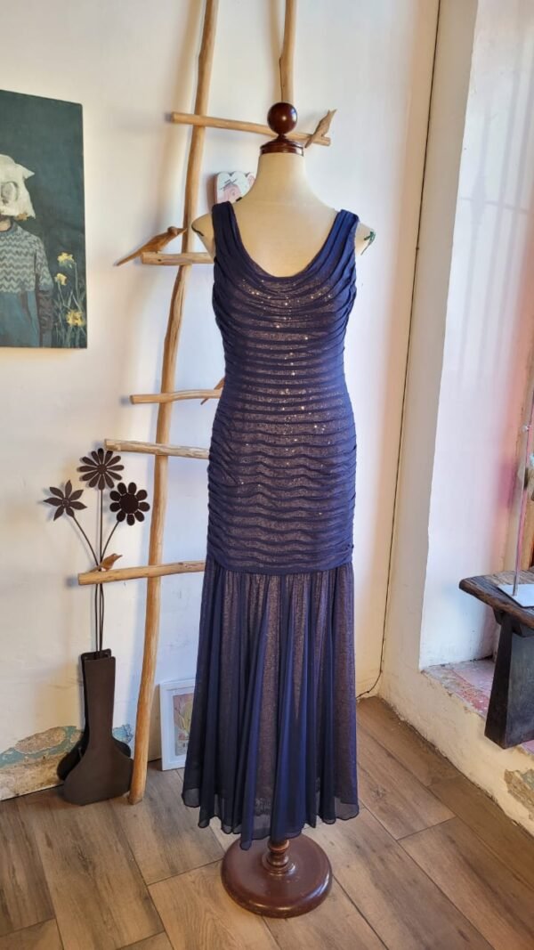 Vestido color azul marino