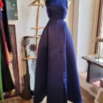 Vestido de noche azul marino