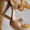Plataformas Prada color beige