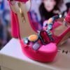 Plataformas rosa fucsia Sophia Webster