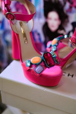 Plataformas rosa fucsia Sophia Webster