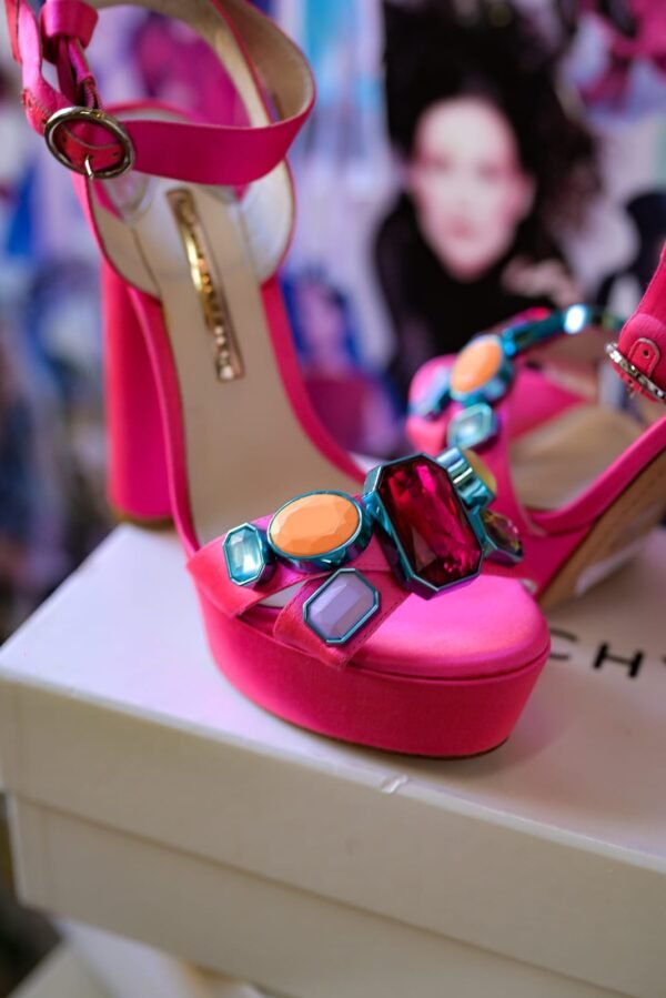 Plataformas rosa fucsia Sophia Webster