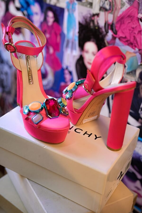 Plataformas rosa fucsia Sophia Webster