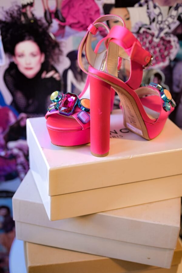 Plataformas rosa fucsia Sophia Webster