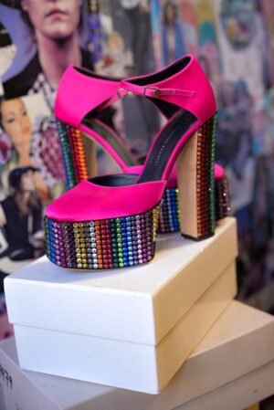 Plataformas rosa fucsia Giuseppe Zanotti