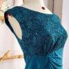 Vestido midi verde esmeralda