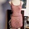 Vestido de punto color rosa palo