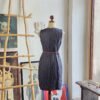 Vestido drapeado de mezclilla