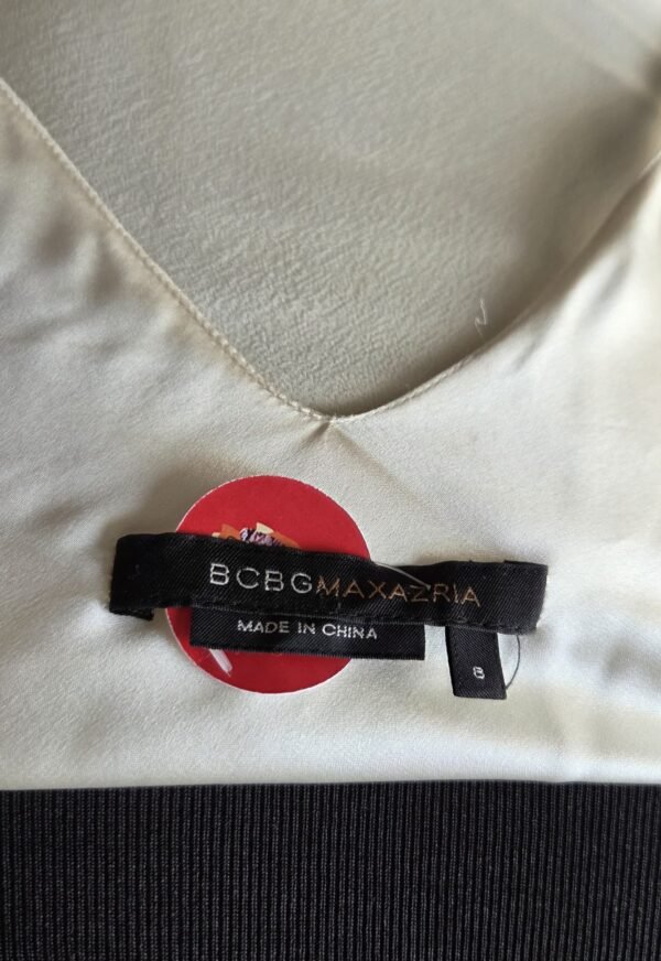 Vestido midi color perla