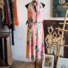 Vestido floreado tonos rosa pastel