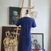 Vestido camisero color azul marino