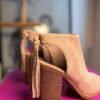 Botines color beige
