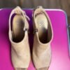 Botines color beige