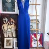 Vestido midi color azul rey