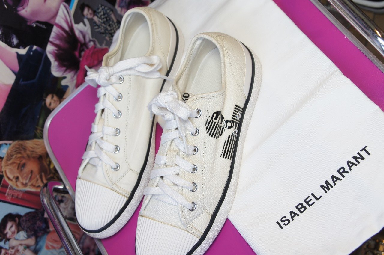 Tenis Isabel Marant en Lona Color Crema | Diseño Icónico - Imagen 2