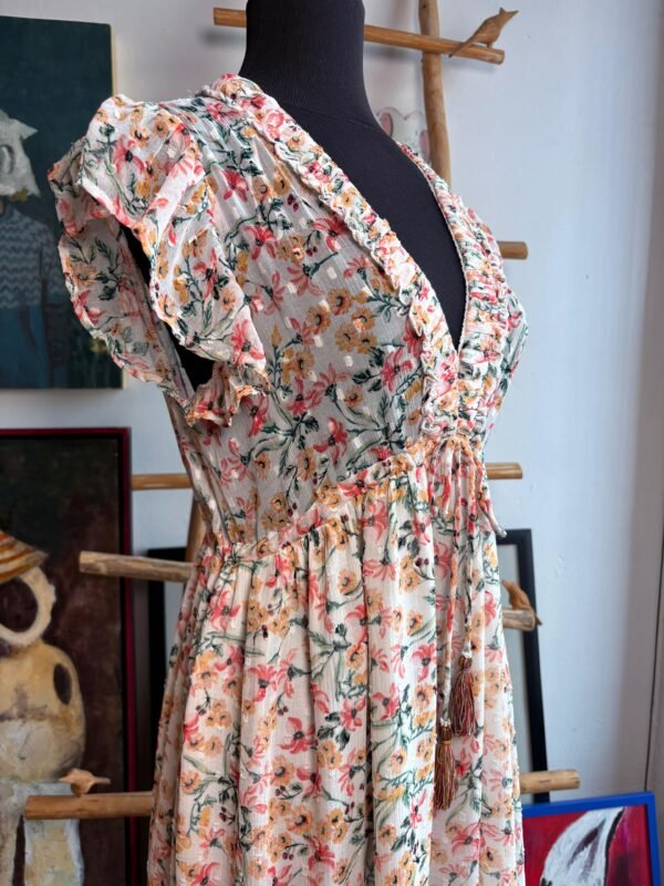 Vestido de gasa floreado