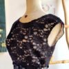 Vestido midi corte A con encaje