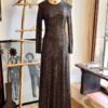 Vestido lentejuelas cuadradas color plata