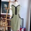 Vestido corte A-line con estampado geométrico