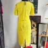 Vestido de encaje color amarillo