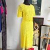 Vestido de encaje color amarillo