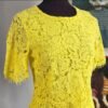 Vestido de encaje color amarillo