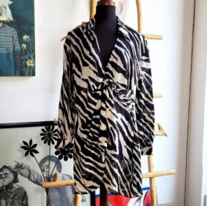 Vestido animal print