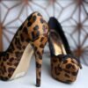 Plataformas con estampado animal print