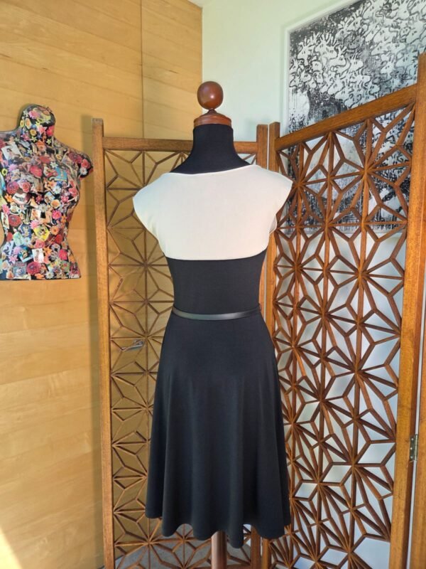 Vestido corte A bicolor