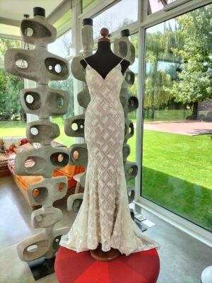 Vestido de novia con encaje