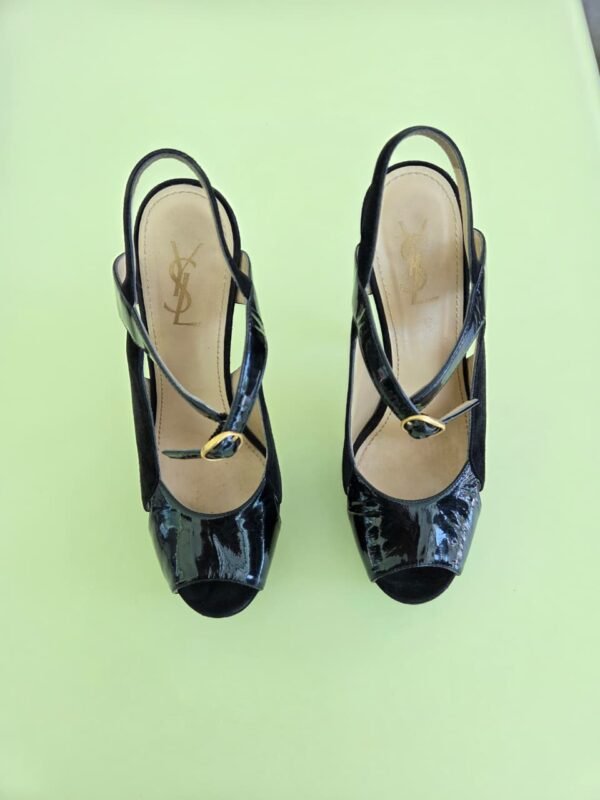 Zapatillas YSL  Mary Jane negras