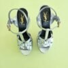 Zapatillas YSL plateadas