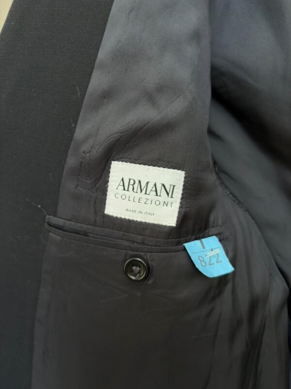 Traje Armani Collezioni Negro Lana Clásico Elegante