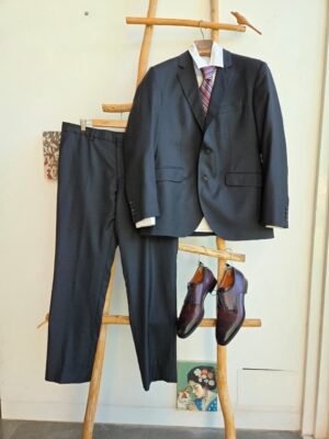 Traje Formal de Hombre Negro – Corte Clásico Elegante