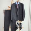 Traje Corneliani de Lana – Corte Clásico Italiano | Negro Elegante