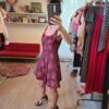 Vestido Alice + Olivia Floral Negro y Rojo Nuevo con Etiqueta