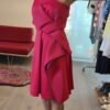 Vestido Strapless HALSTON Rojo Cereza