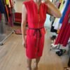Vestido Ted Baker Rojo Cereza con Cierre Frontal